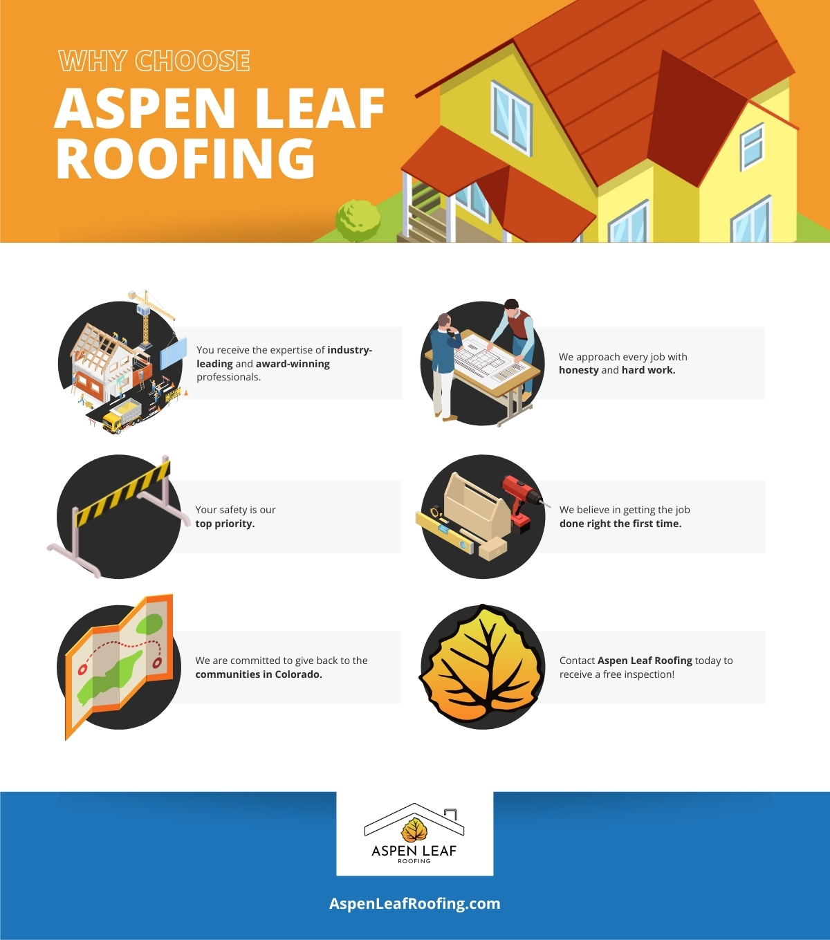 M35025 -Aspen Leaf Roofing - Infographic - What We Offer