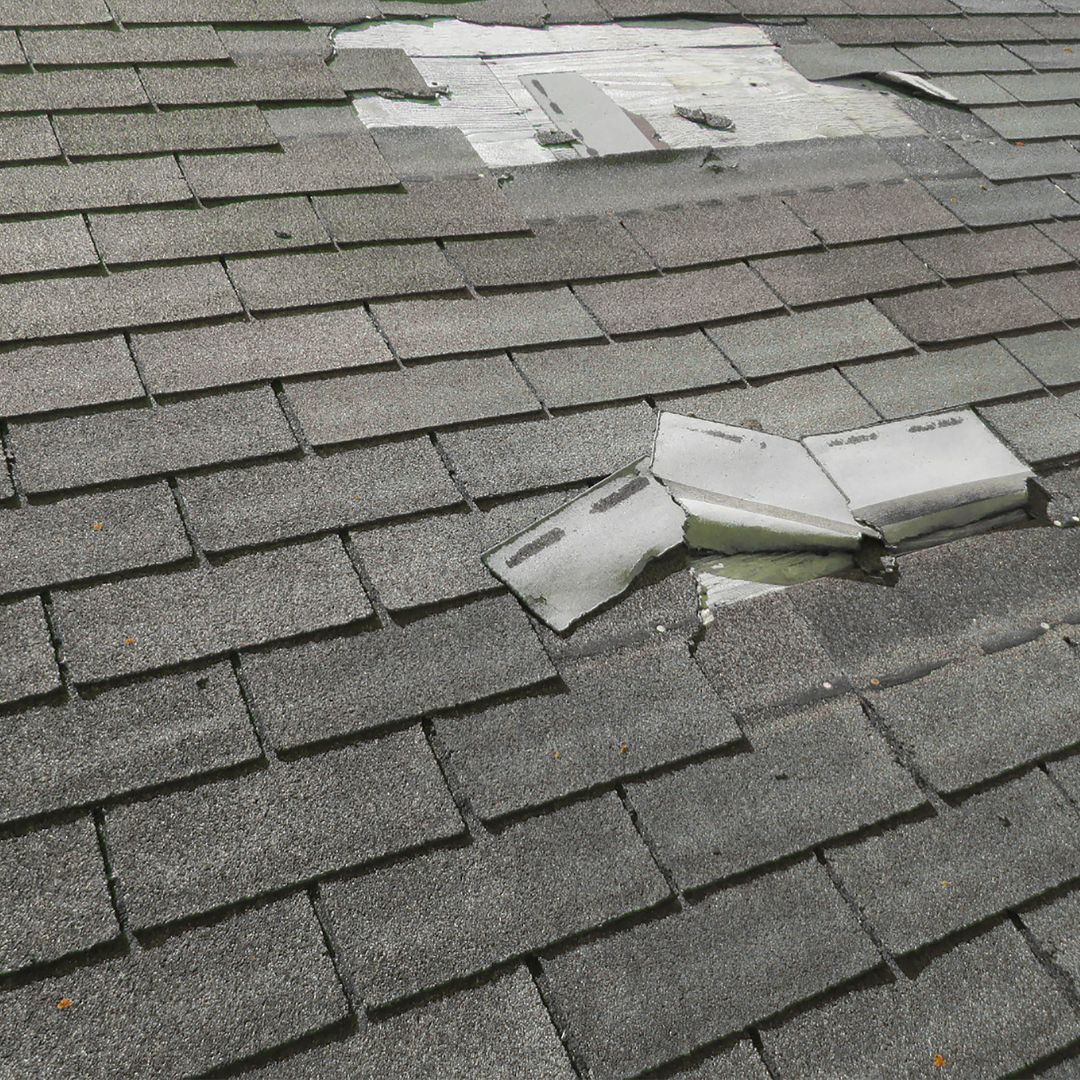 broken shingles